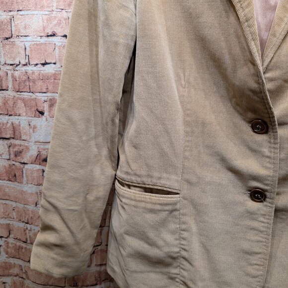 DC Collection VINTAGE Tan Corduroy Blazer Size 14 - Picture 5 of 15